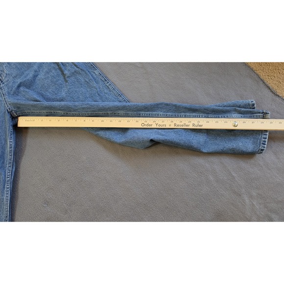 GAP Bib Carpenter Overalls Vintage ? Good Condition Zip Fly Adult Men's Sz LARGE - Picture 9 of 9